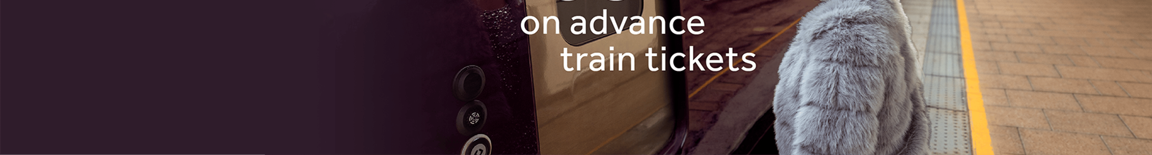 Save up to 60% on advance train tickets