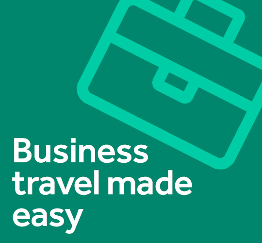 Our fee free Business Travel booking platform making it easy to book, administrate and travel.