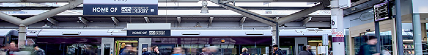 Derby train station platform