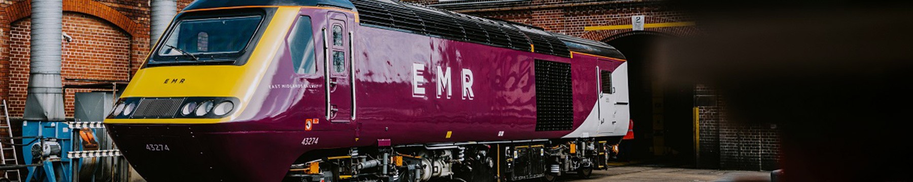 HST re liveried in EMR brand colours