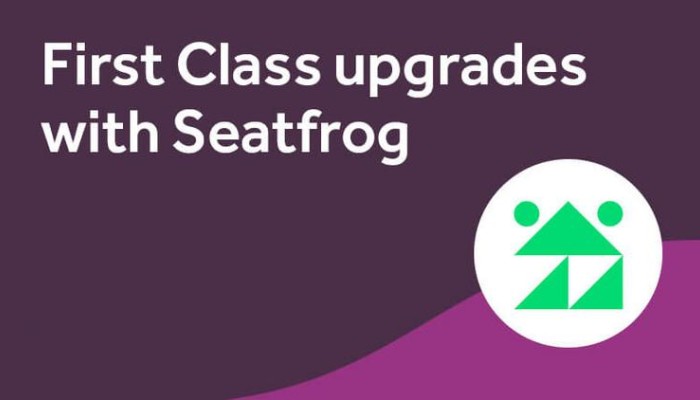 First Class upgrades with Seatfrog
