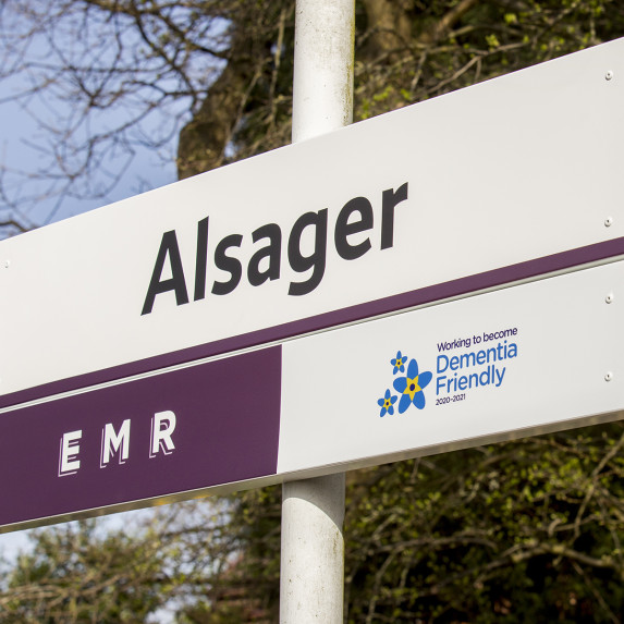 Alsager Platform Sign