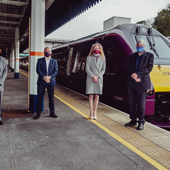 Image showing EMR Team members at Sheffield station.