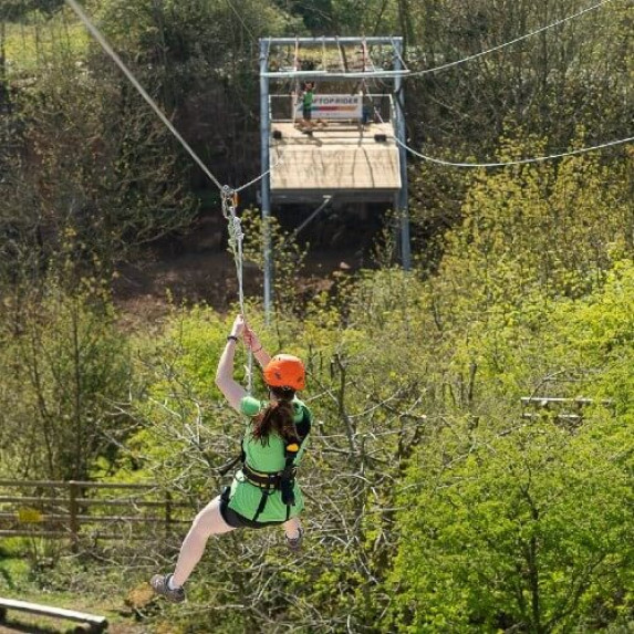 A zipline at Mount Cook Adventure Centre