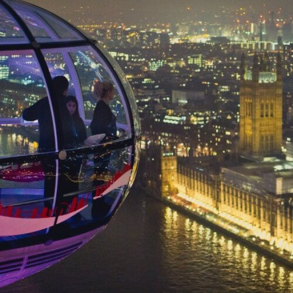 London Eye at night