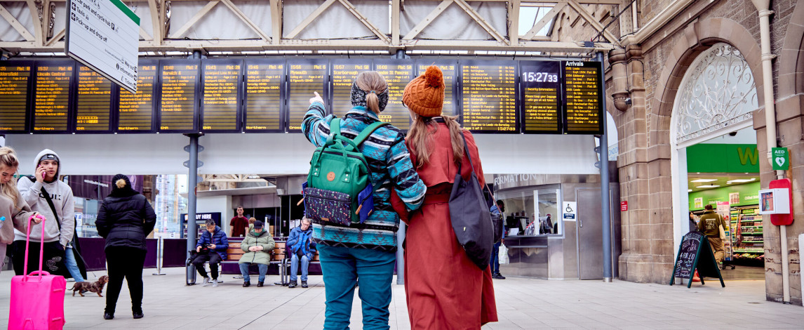 friends at the station