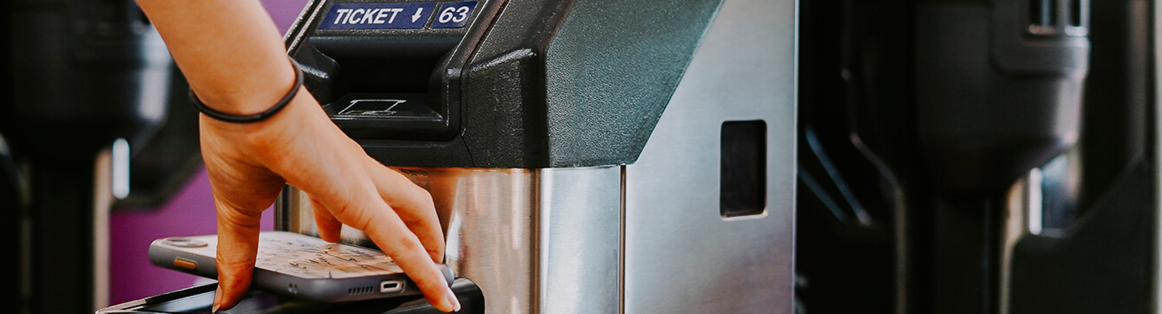 Using a ticket gate