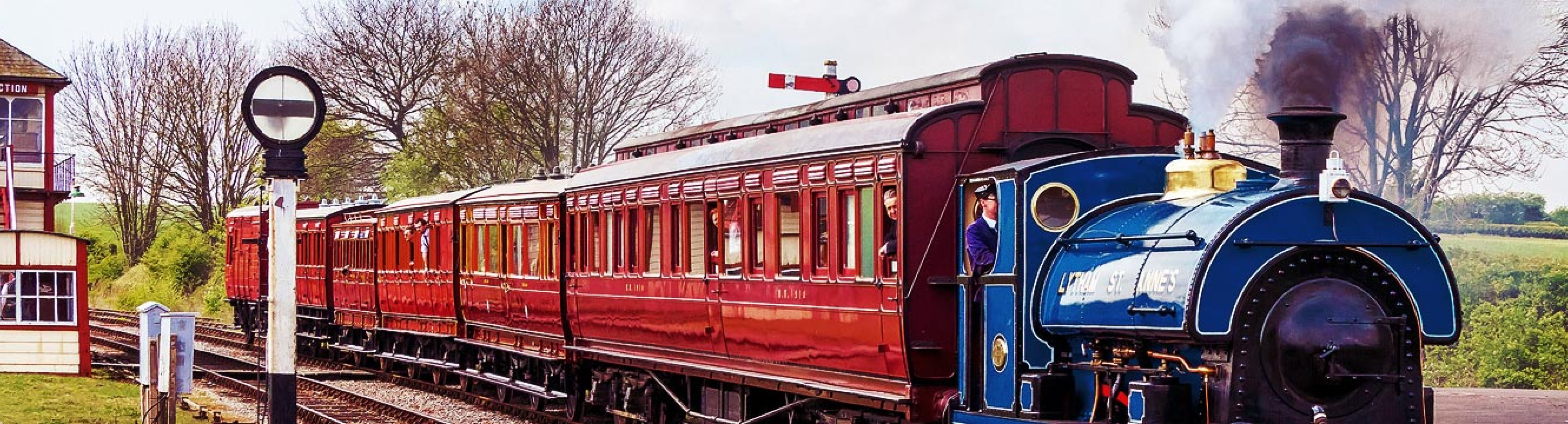 Midlands railway steam train