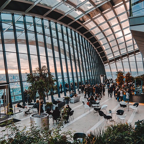 London’s SKY Garden – Offering panoramic views of the city