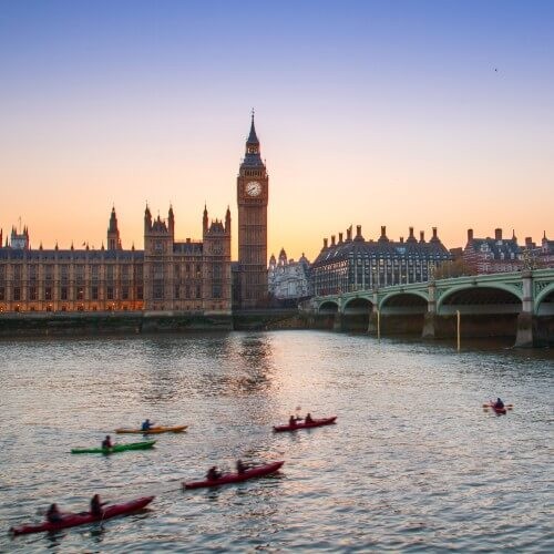 Kayaking on the Thames