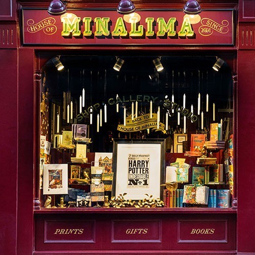 House of MinaLima – A captivating exhibition space in London, showcasing the stunning artwork and design work of Miraphora Mina and Eduardo Lima, the graphic designers behind the Harry Potter films