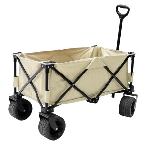 Pull-along foldable trolley